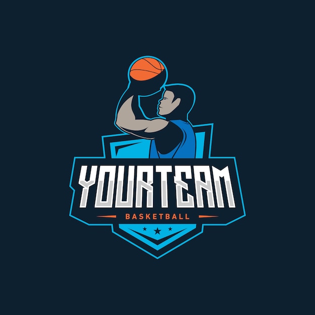 Basketball logo illustration