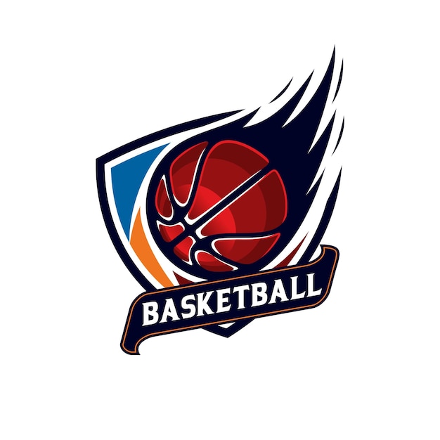 Vettore logo di pallacanestro