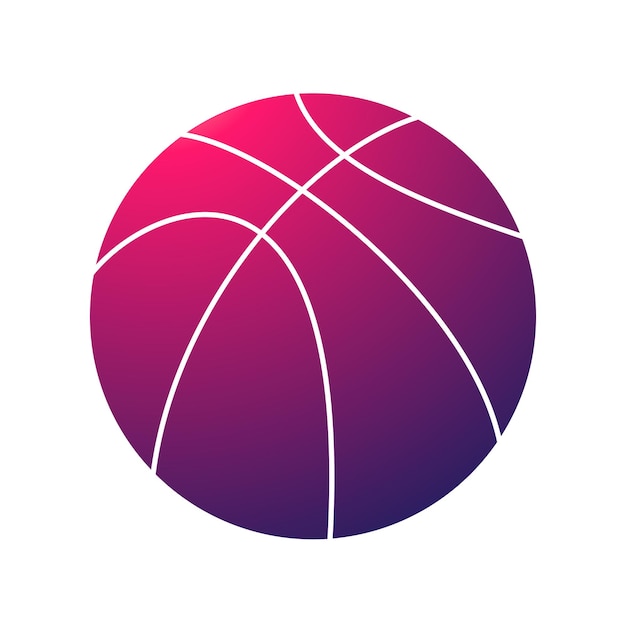 Баскетбольный розовый символ