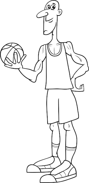 basketball player coloring page