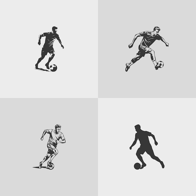 Vector basketball player silhouette nba sports game vector set design