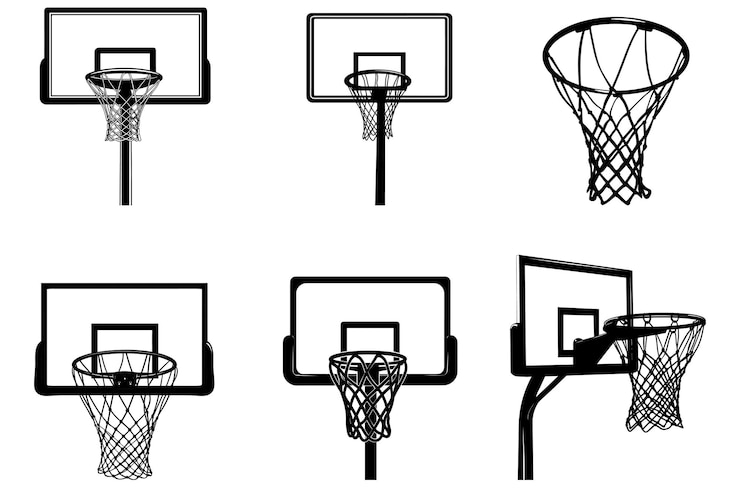 Vector basketball player silhouette vector