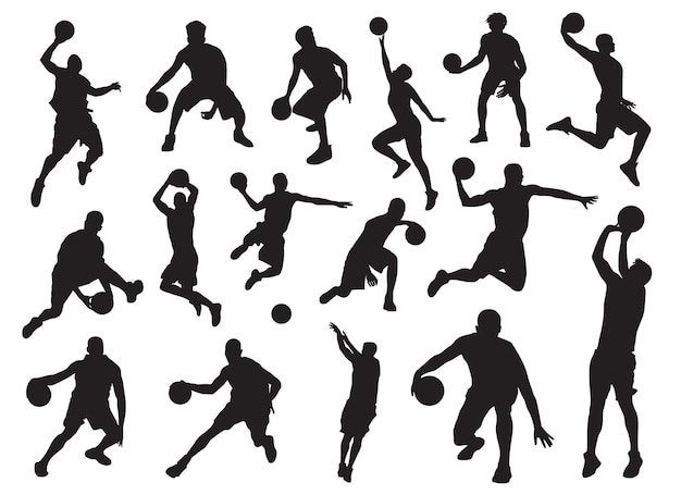 Basketball player silhouette