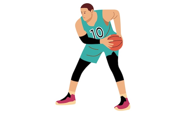 Vector basketball player. sports concept