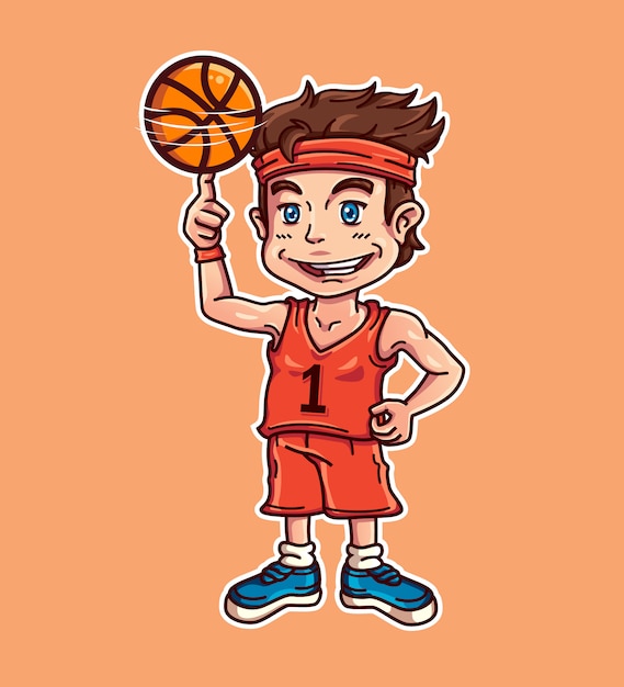 ベクトル バスケットボール選手
