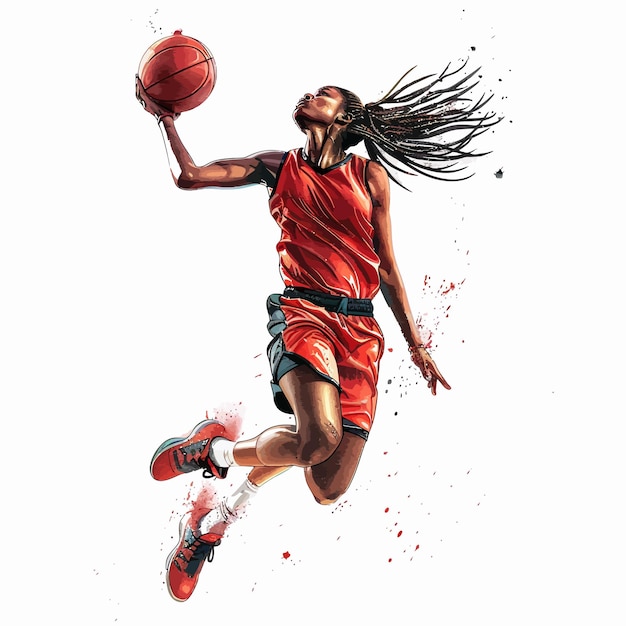 Vector basketball player