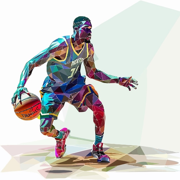 Vector basketball player