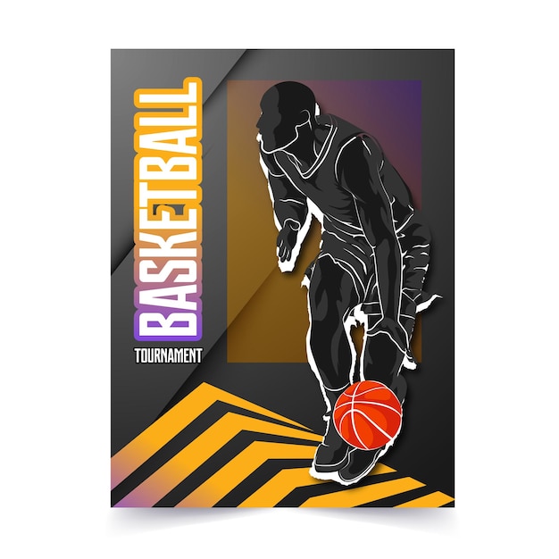 Vector basketball poster 477