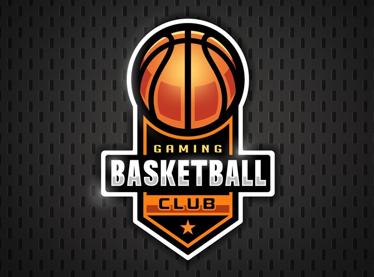 Basketball professional logo in flat style. Sport games.