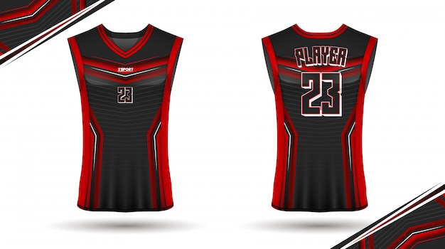 Basketball shirt design, front and back