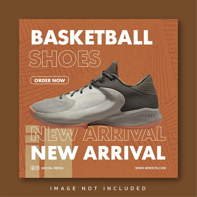 Basketball shoes new arrivals social media design