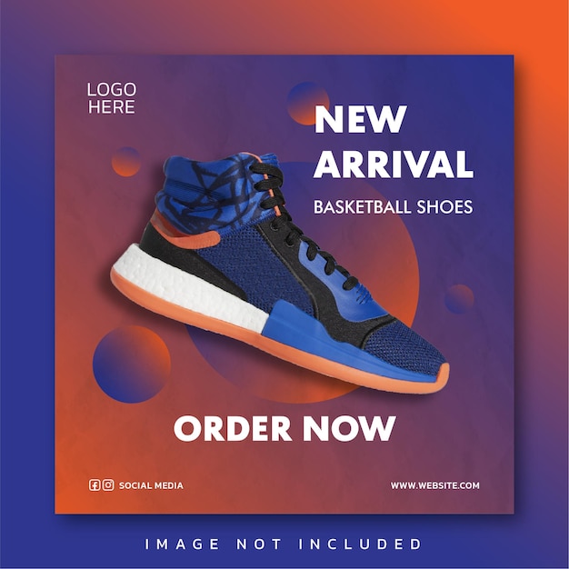 Basketball shoes new arrivals social media design