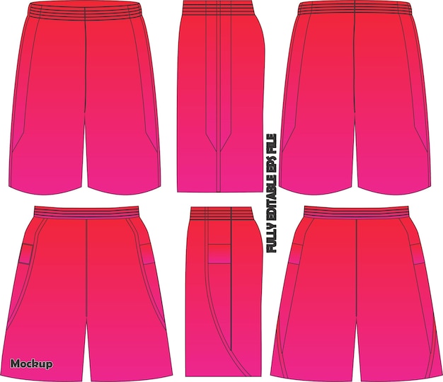 Basketball Shorts mock up