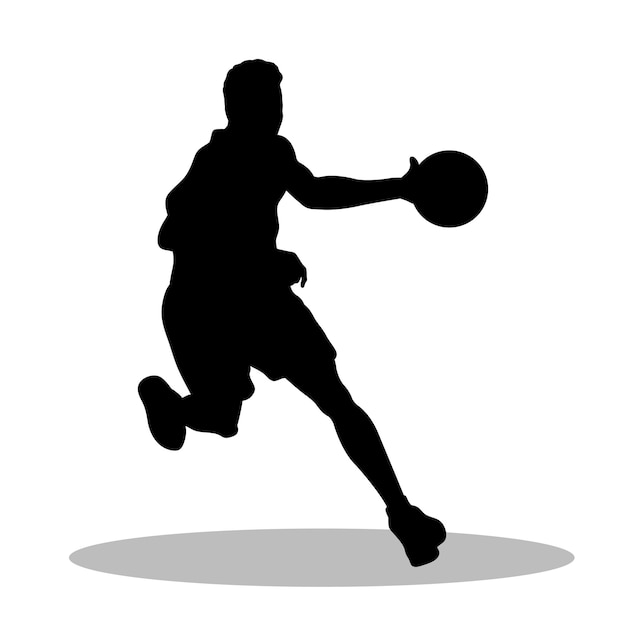basketball silhouette illustration design basketball silhouette icon