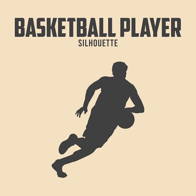 Basketball Silhouette Vector Stock Illustration 07