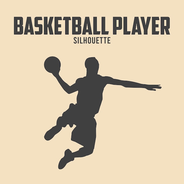 Basketball Silhouette Vector Stock Illustration 10