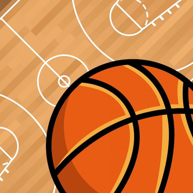 Vector basketball sport emblem icon