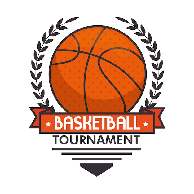 Basketball sport logo