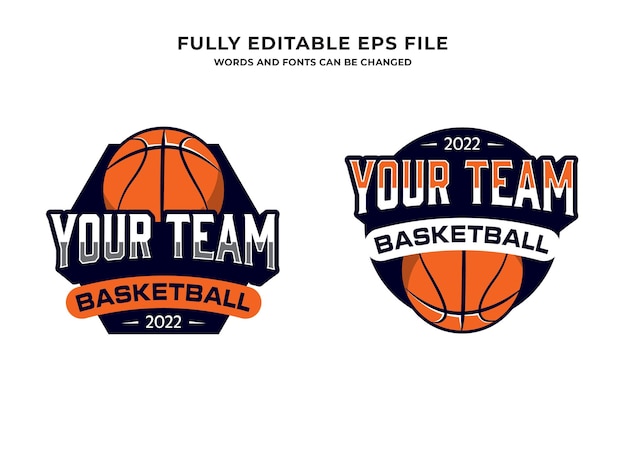 Vector basketball sports logo