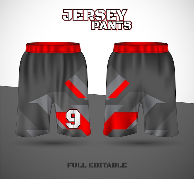 Basketball sports short template clothing  