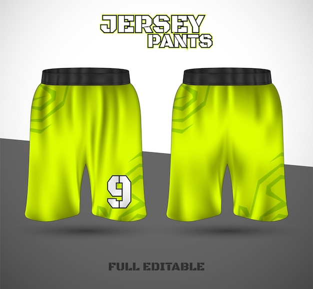 Basketball sports short template clothing    