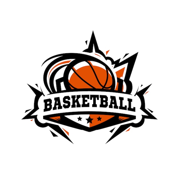 Vettore pallacanestro swoosh logo