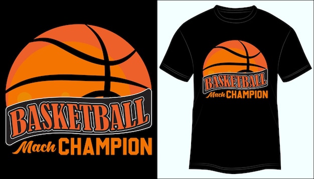 Basketball T-shirt Design Typography Vector Illustration