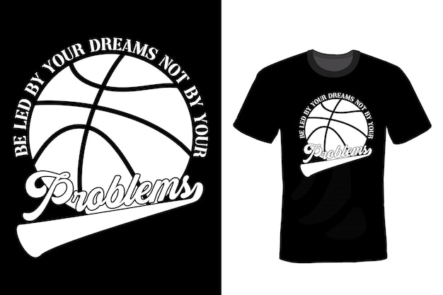 Basketball T shirt design typography vintage