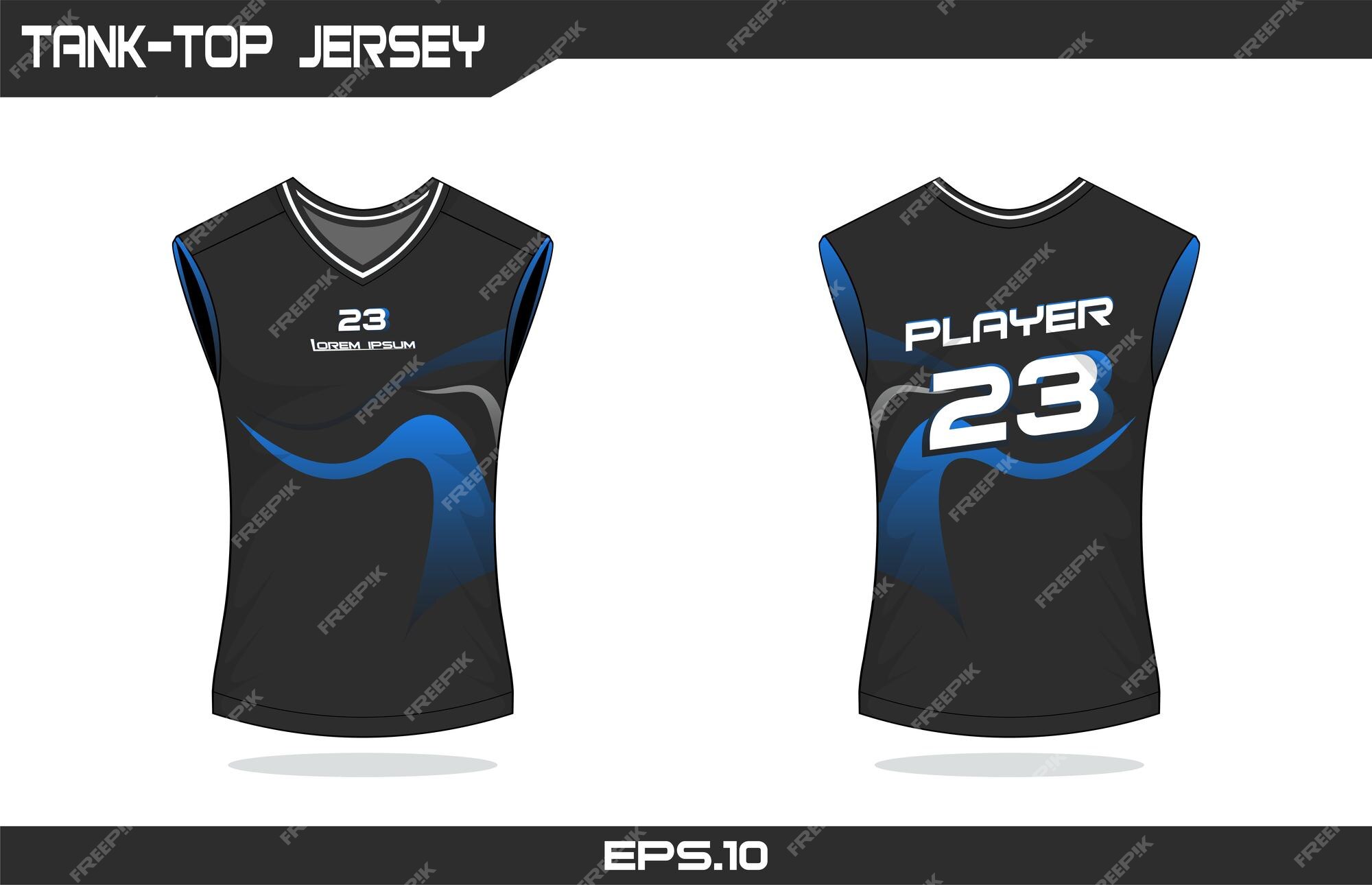 Tank Top Jersey Design Template