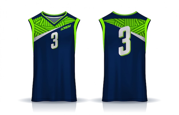 Basketball tank top template