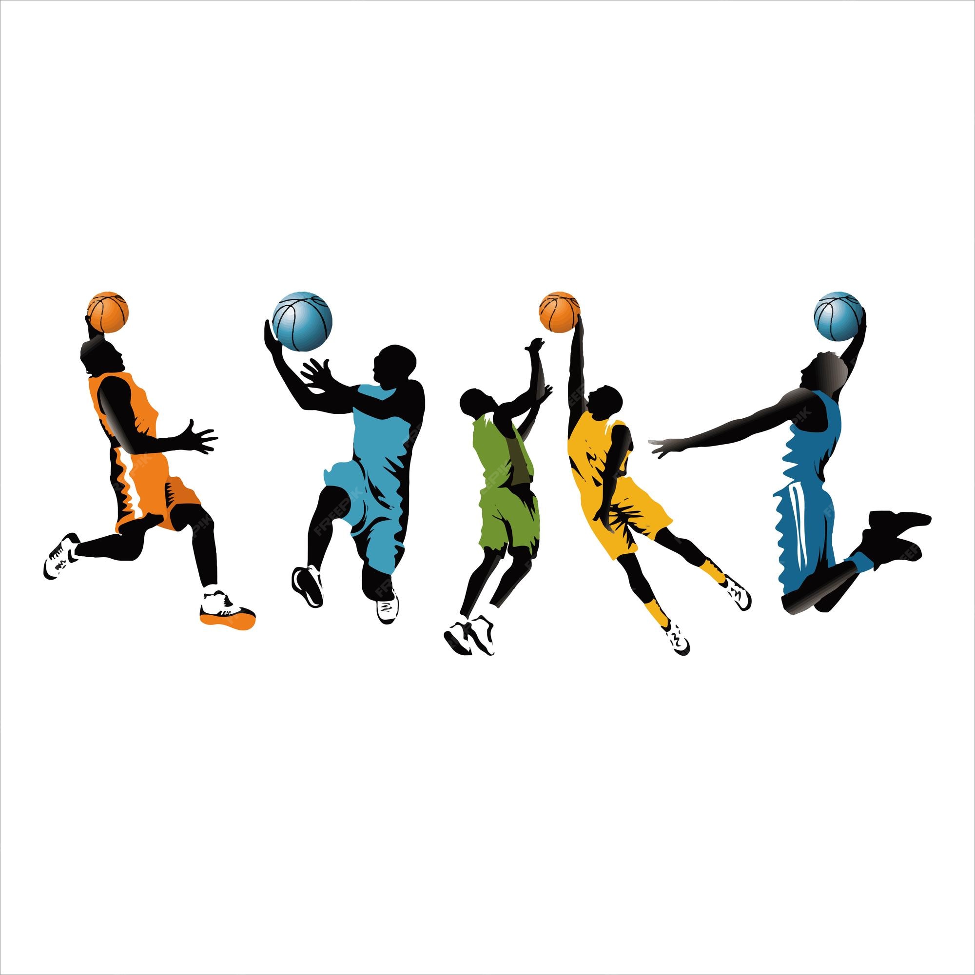 Premium Vector Basketball team sport creative basketball players sport