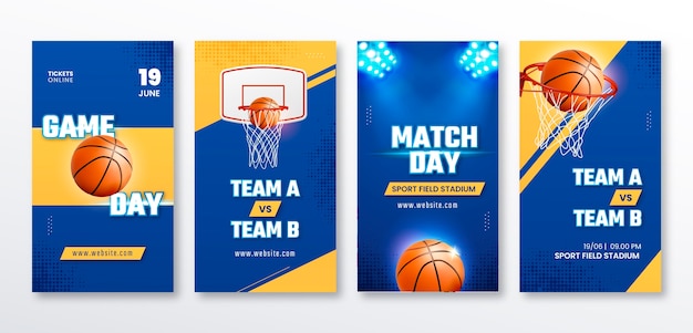 Vector basketball template design