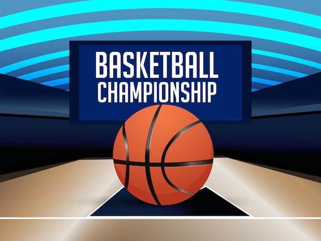 Basketball tournament championship background