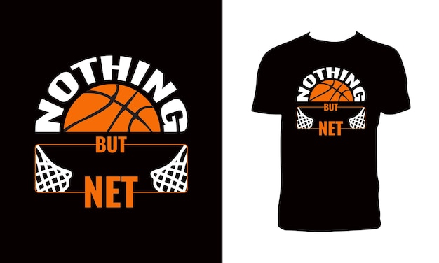 Vector basketball typografie t-shirt ontwerp