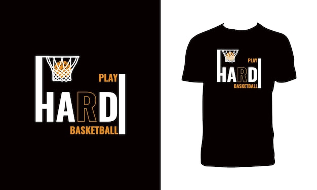 Vector basketball typography t shirt design