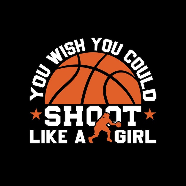 Basketball typography t-shirt design
