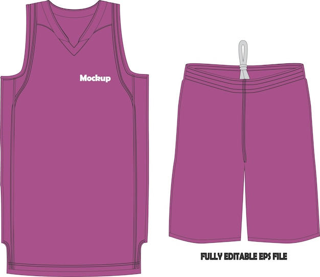 Basketball Uniform Jersey Shorts Mock ups