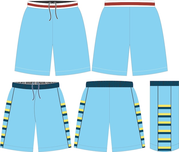 Blank Basketball Shorts Template