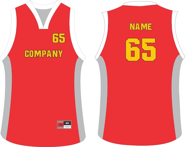 Basketball Uniform Shorts Template for Basketball Club Front and Back view Sport Jersey