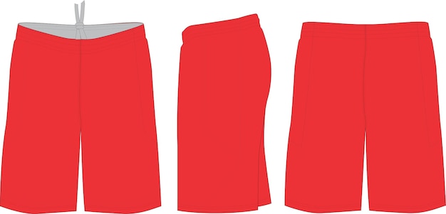 Basketball uniform shorts template for basketball club front and back view sport jersey