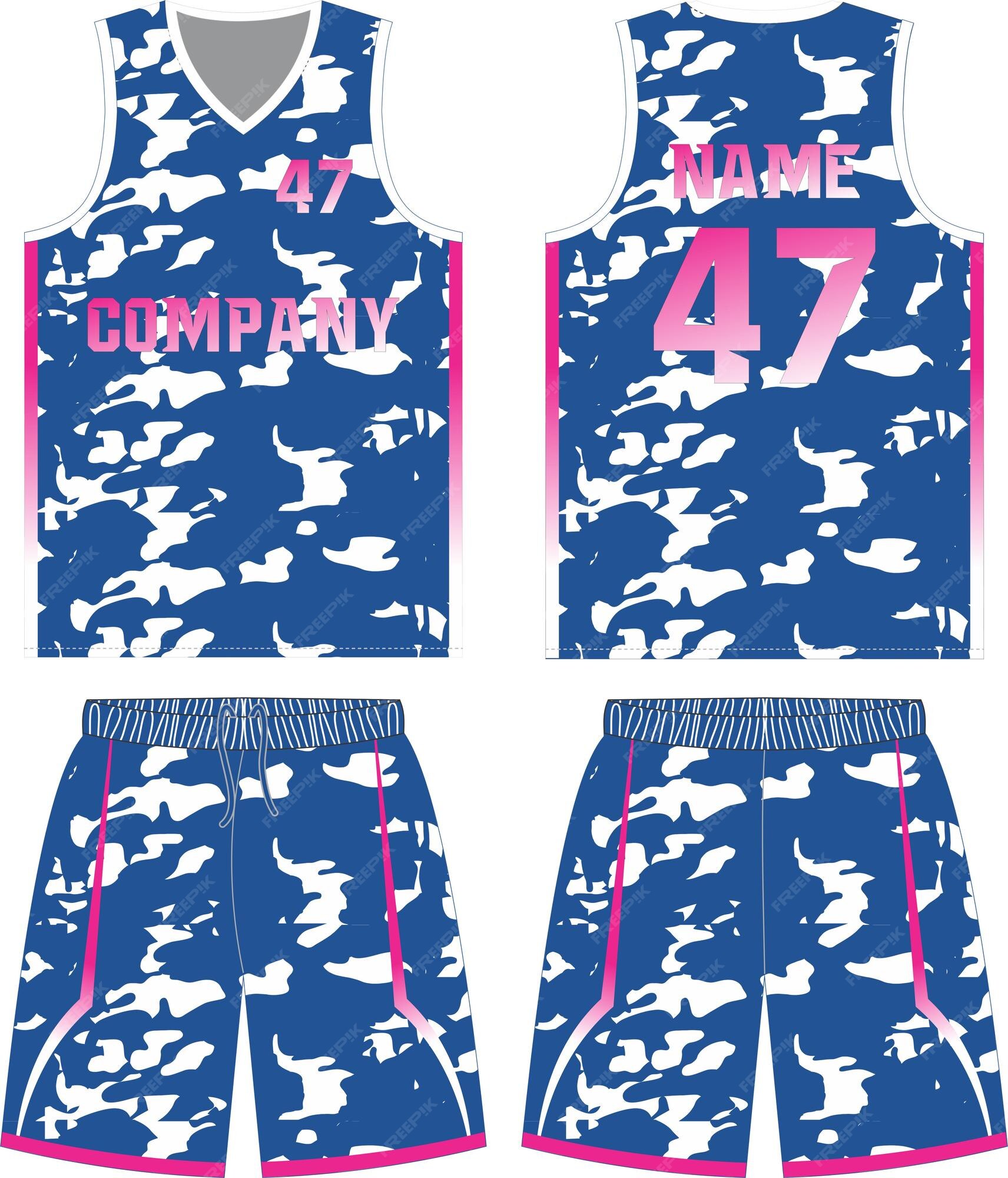 Premium Vector Basketball uniform shorts template for basketball club