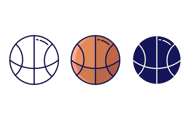 Vector basketball vector icon