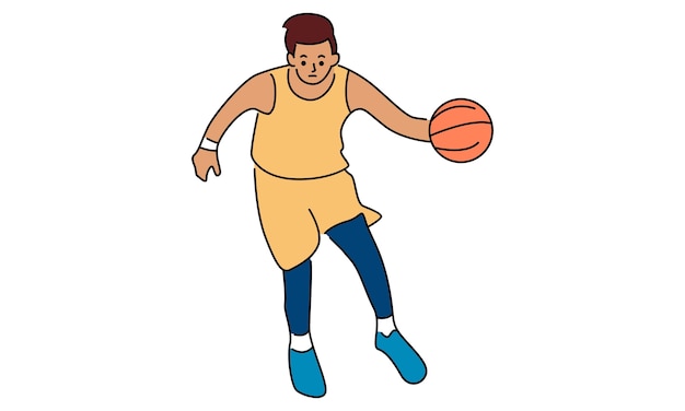 Basketballer. sport concept