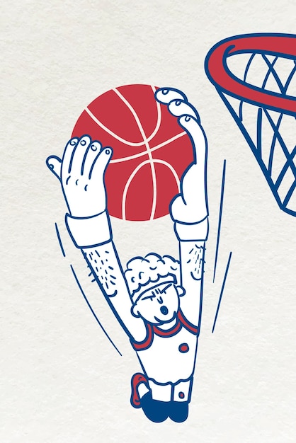 Basketbalspeler schieten vector