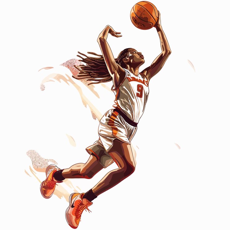 Vector basketbalspeler