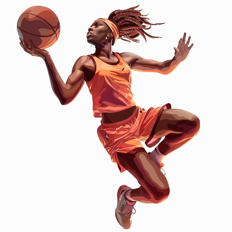 Vector basketbalspeler