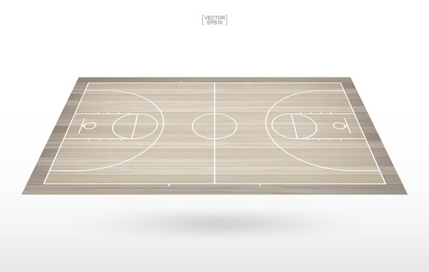 Basketbalveld achtergrond. basketbal veld. vector illustratie.