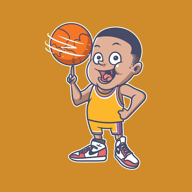 basketboy illustratie