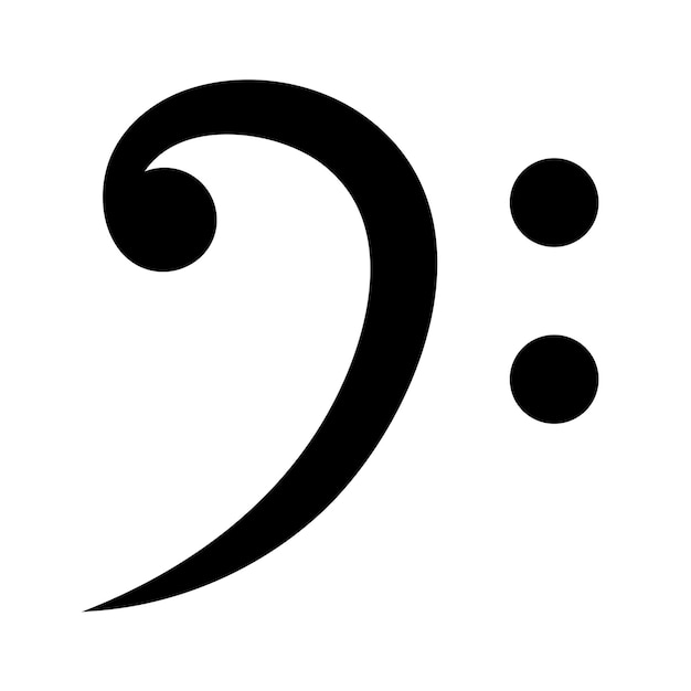 Bass clef icon