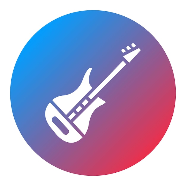 Bass icon vector image Can be used for Instrument